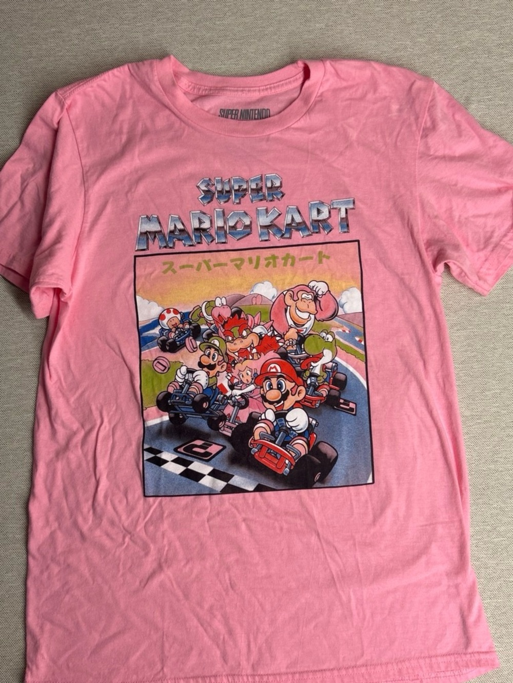 Nintendo Super Mario Kart Graphic Tee - Pink